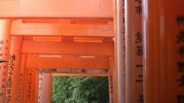 View inside an asian temple